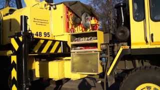 Saurer 10DM mit Gottwald-Kran - Abschleppdienst-Bergung SZKWAREK - Żuraw, Kran, Crane