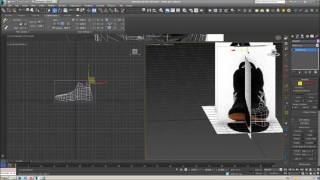 3D Max моделирование кроссовка (3D Max create boots)
