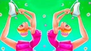 Детское видео про фигурное катание. Фигуристка готовится к выступлению