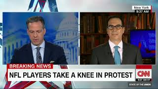 Steven Mnuchin on NFL protests, tax cuts (CNN interview with Jake Tapper)