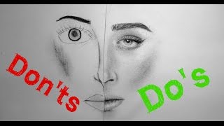 Realistic Portrait Drawing: Do's & Don'ts