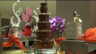 Crystal Sunset Luxury Resort Spa 5* Turkey Side . Chocolate fountain . Шоколадный фонтан .