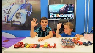 Киндер сюрпризы ТАЧКИ 3.Новая коллекция! Unboxing Kinder Surprise eggs Cars 3 Disney!