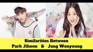 Similarities Between Park Jihoon & Jang Wonyoung 朴志训与张元英的相似之处