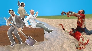 BUILDING A BOAT TO ESCAPE ZOMBIES? - Garry's Mod Gameplay - Gmod Zombie Apocalypse Survival