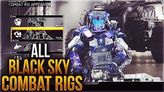 ALL BLACK SKY CAMO COMBAT RIGS in INFINITE WARFARE! (BLACK SKY HERO ARMOR SET FOR ALL COMBAT RIGS)