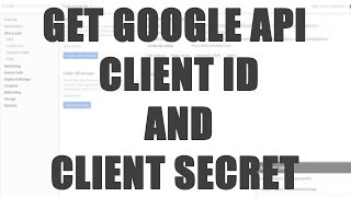 How to get Google Client ID and Client secret (Google Analytics Counter module)