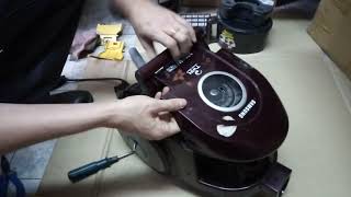 Как разобрать пылесос Samsung с управлением на ручке SC 66 vcc 1600- 2200Вт ремонт пылесоса самсунг