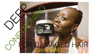 Natural Hair: Deep Conditioning For Damage Hair! + GIVEAWAY!