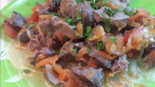 Нежные куриные желудочки в мультиварке
