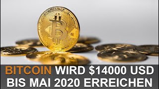 WARUM DER BITCOIN $14000 USD BIS MAI 2020 (HALVING) ERREICHEN WIRD