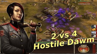 Generals Zero Hour - 2 vs 4 Random Armies - Hostile Dawm