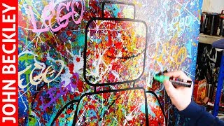 Pop Art Painting of a Lego / Street Art / Abstract Art | Noa