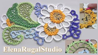 Ирландские кружева Урок 13 Irish Lace Tutorial