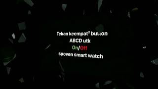 Product user manual Spovan smart watch PR1-2