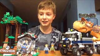 Review LEGO Jurassic World Carnotaurus Gyrosphere Escape 75929