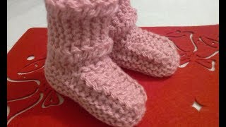 САПОЖКИ-НОСОЧКИ ДЕТСКИЕ НА 2 СПИЦАХ. ОЧЕНЬ ПРОСТО. МАСТЕР КЛАСС.