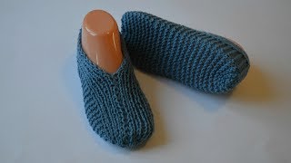 Легкие следки спицами одним полотном