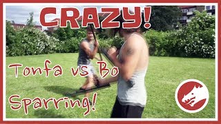 Real Tonfa vs Bo fight!