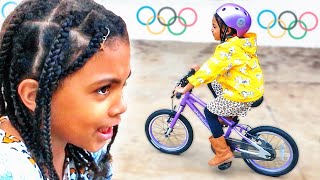 My TWIN BEAT ME!! Olympic CHALLENGE!
