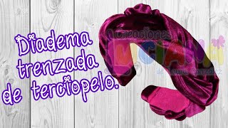 Video 75 Cómo hacer una diadema trenzada de terciopelo.