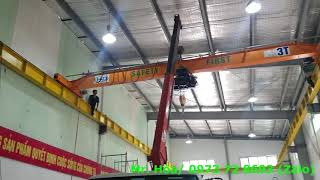 Lắp đặt và thử tải cầu trục dầm đơn 3 tấn HKD