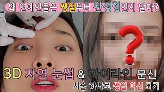 모나리자 탈출! 자연 눈썹 + 아이라인 문신 리얼 후기 (가격 정보, 고통, 탈각 과정, 솔직 후기)