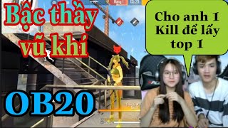 [Free Fire] Cô Ngân Gao Bạc quạo nhau khi solo trong chế độ " Bậc thầy vũ khí " OB20