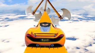 EXTREMELY DANGEROUS SKY HIGH CAR PARKOUR! (GTA 5 Funny Moments)