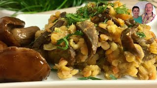 Постные блюда! | Сытный и вкусный ужин ! Чечевица с грибами!