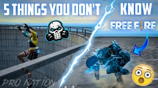 5 Things You Don't Know About Freefire || Part - 6 [OB19 VS OB20] ???
