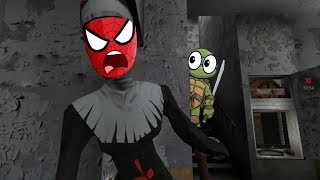 ДЕЛАЮ СЕКРЕТНУЮ КОНЦОВКУ – МОНАХИНЯ! - EVIL NUN – СПАЙДЕР И НИНДЗЯГО