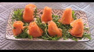 involtini di salmone - Antipasto natalizio
