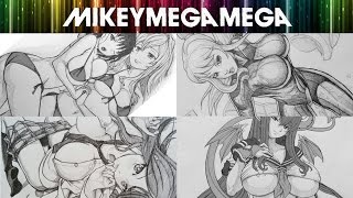 10 SEXY ANIME DRAWINGS IN 10 MINUTES