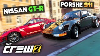 КТО ЛУЧШИЙ СТРИТРЕЙСЕР? PORSHE 911 vs. NISSAN GT-R В МАЯМИ! - THE CREW 2
