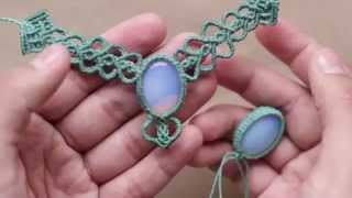 COLLAR DE PIEDRA  | COLLAR MACRAME | WRAP STONE #1
