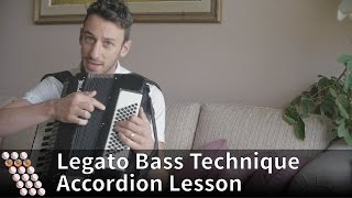 Accordion Lesson - Legato Bass Technique