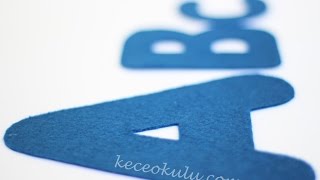 Harf Kalıpları Nasıl Çıkarılır - How to Make Letter Stencils