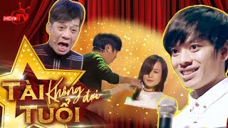 "Con trai Minh Nhí" vừa hát vừa cắt tóc "lừa tềnh" giám khảo?