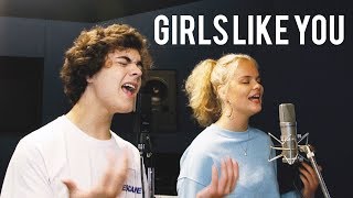 Maroon 5 - Girls Like You (Cover by Alexander Stewart x Serena Rutledge)