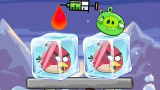 Unfreeze Angry Birds - RESCUE THE FROZEN BIRDS WITH RED COLOR WATER!