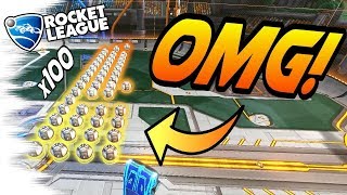 Rocket League GLITCH TUTORIAL: 100 Balls at Once! - Gameplay and Tips (ALL PLATFORMS Mods)