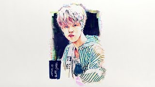 [speed drawing] bts JIMIN fanart - 040 (bts 지민 팬아트) [NOCEKKO]