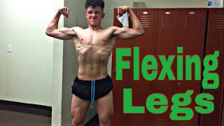 15 Year Old Bodybuilder Flexing