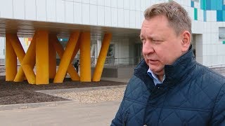 Вокруг нового роддома в Сергиевом Посаде благоустраивают территорию