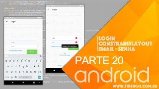 Login com ConstraintLayout e TextWatcher Para Validação - Android M-Commerce - PARTE 20