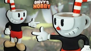 Handmade CUPHEAD (RESIN) ➤ Cuphead Don't Deal With the Devil ★ Polymer clay Tutorial ✔ Giovy Hobby