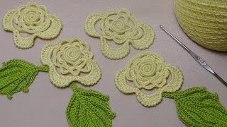 Урок вязания маленькой РОЗОЧКИ - как связать РОЗУ крючком- вязание на бурдоне