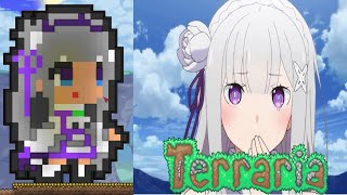 Pixel Art Emilia from Re:Zero in Terraria!