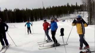 Горные лыжи.SkiFactor,обучение технике катания,карвинг. Pyha.Пюха (Финляндия)мapт 12